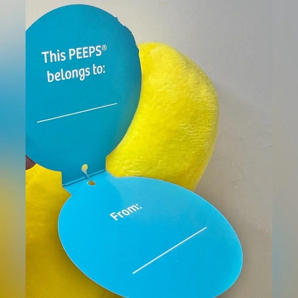PEEPS Yellow Bunny Easter Plush 15